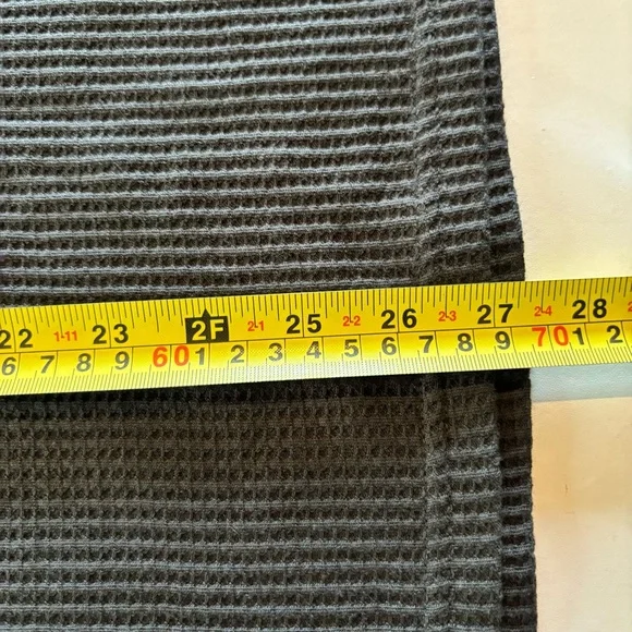 PacSun Mens T-Shirt Waffle Knit Small Short Sleeve Dark Gray Tee Shirt - Picture 6 of 8